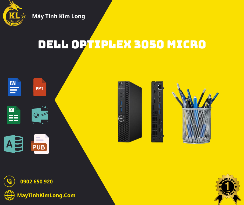 Dell Optiplex 3050 Micro i3 7100T/DDR4 8GB/SSD 120GB